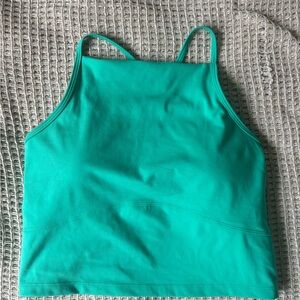 Zella sunny side support halter crop top with built in bra